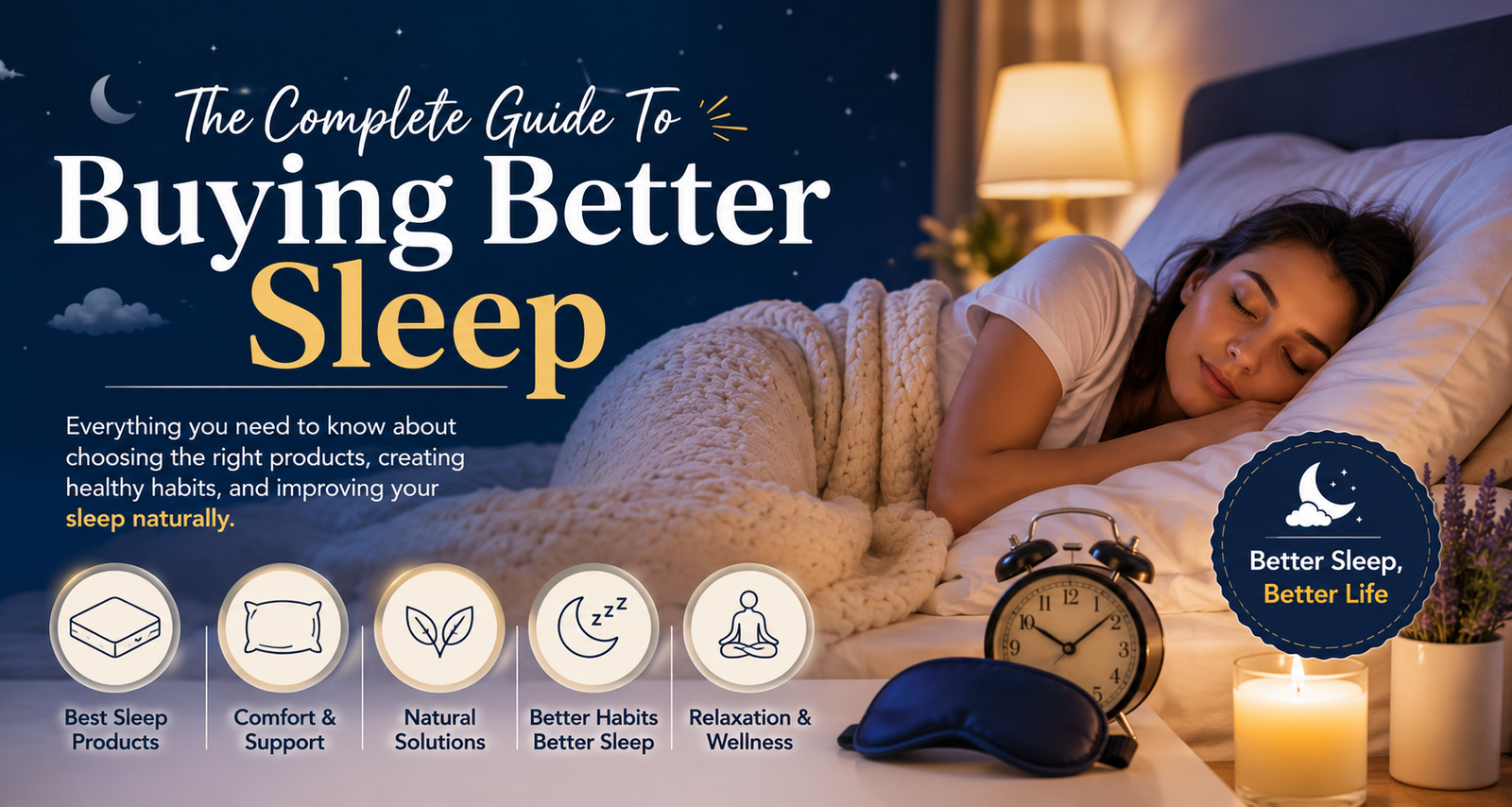 The Complete Guide To Buying Better Sleep Logo