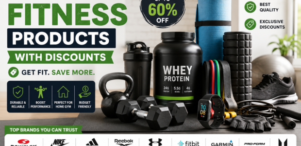 Top 10 Fitness Products with Discounts Logo